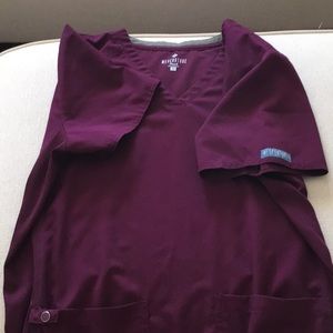 Med Couture Scrub Set in Wine